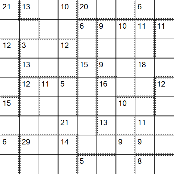 Killer Sudoku - Easy