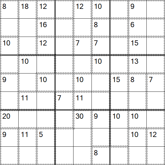 Killer Sudoku - Easy