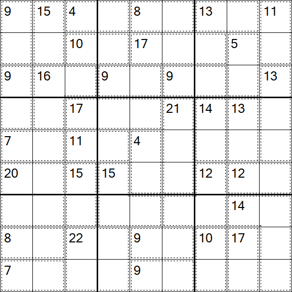 Killer Sudoku - Easy