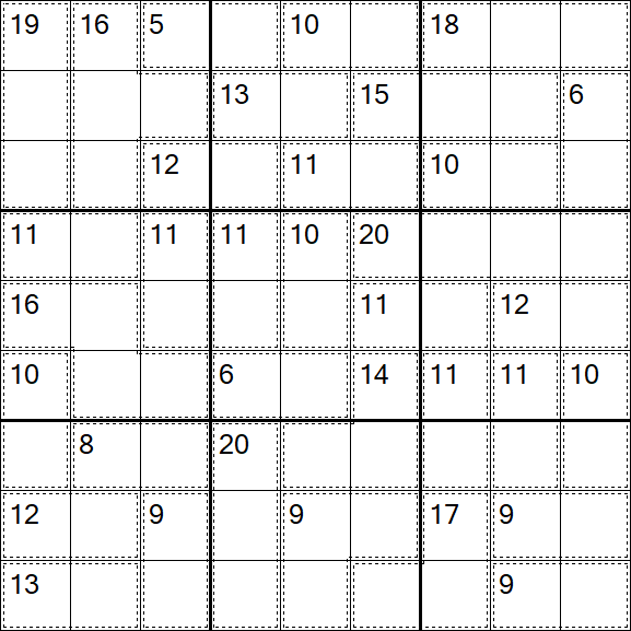 Killer Sudoku - Easy