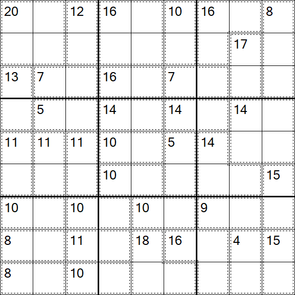Killer Sudoku - Easy