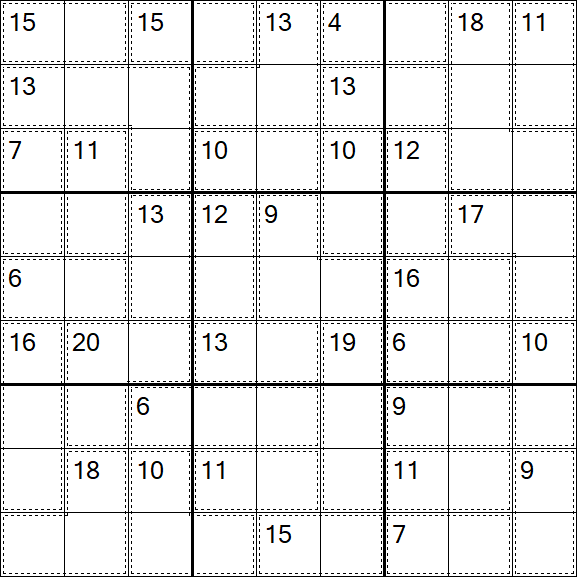 Killer Sudoku - Easy