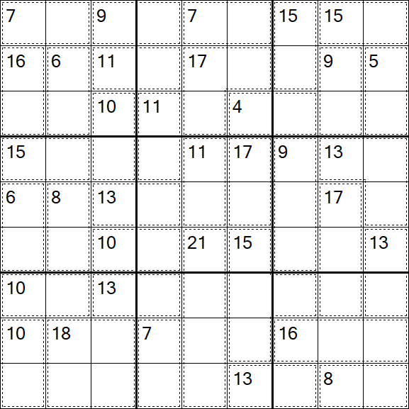 Killer Sudoku - Easy