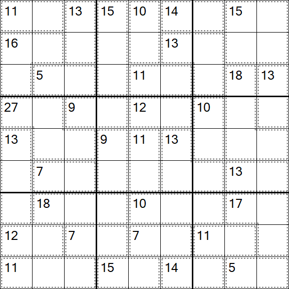 Killer Sudoku - Einfach