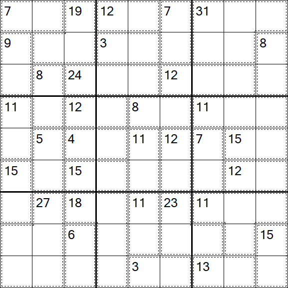 Killer Sudoku - Easy