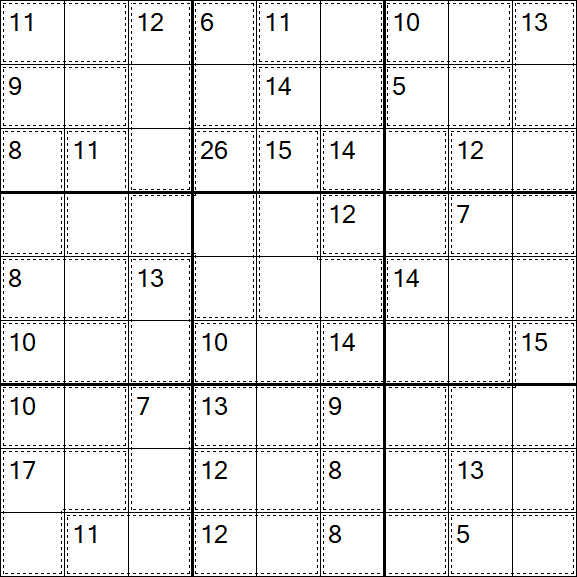 Killer Sudoku - Easy