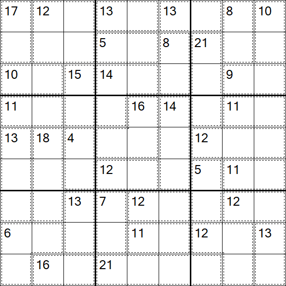 Killer Sudoku - Easy