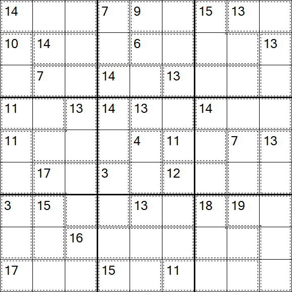 Killer Sudoku - Easy