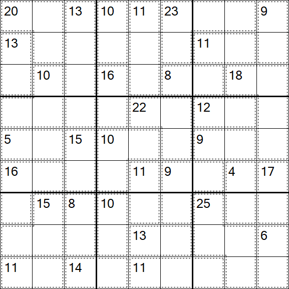Killer Sudoku - Easy