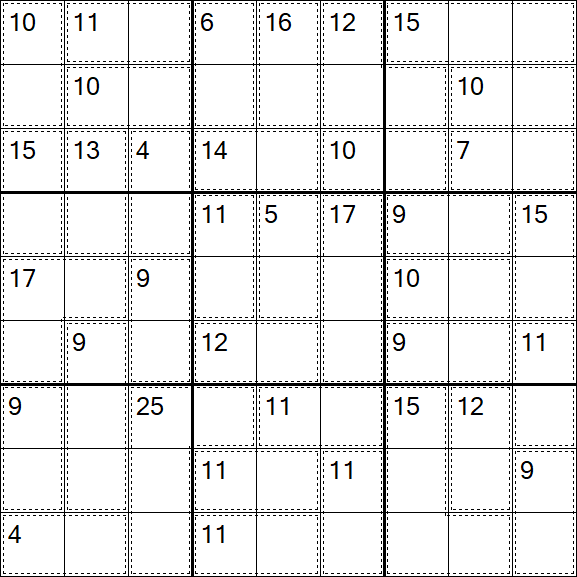 Killer Sudoku - Einfach