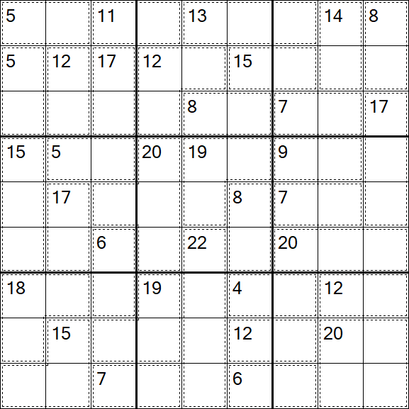 Killer Sudoku - Einfach