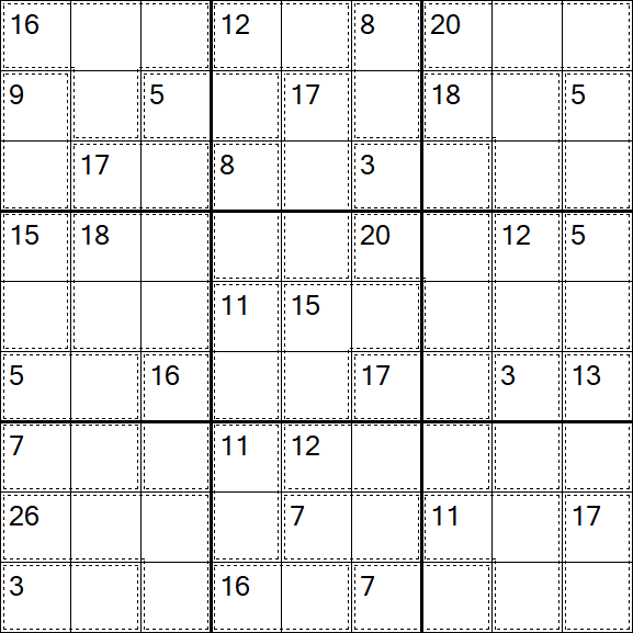 Killer Sudoku - Einfach