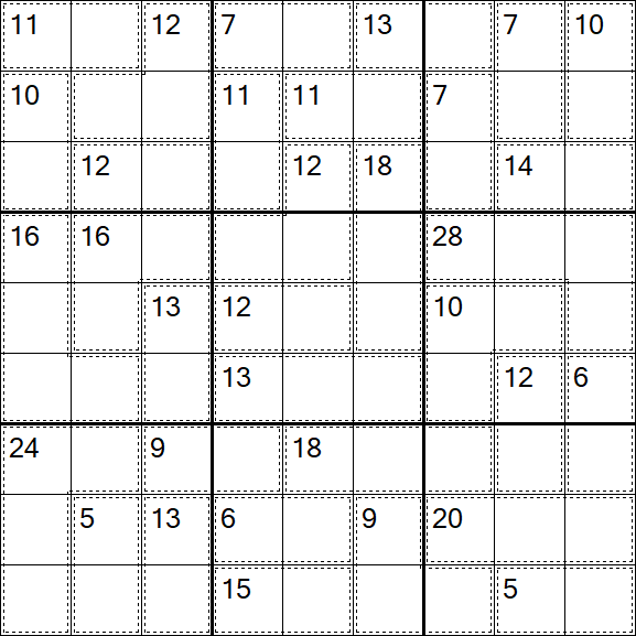 Killer Sudoku - Easy