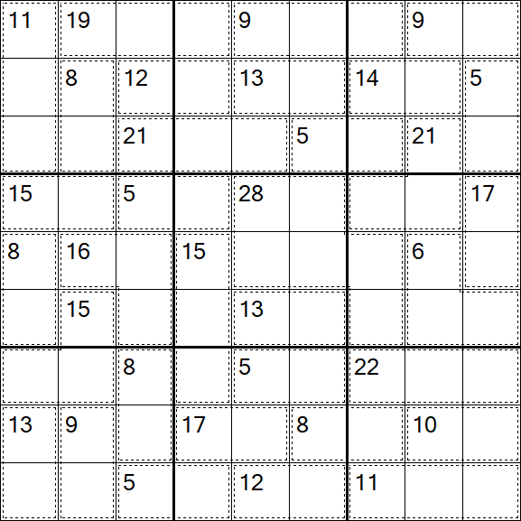 Killer Sudoku - Einfach