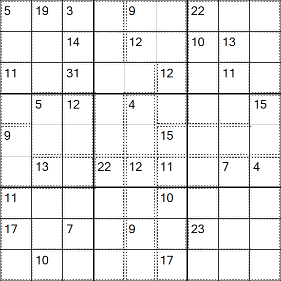 Killer Sudoku - Einfach
