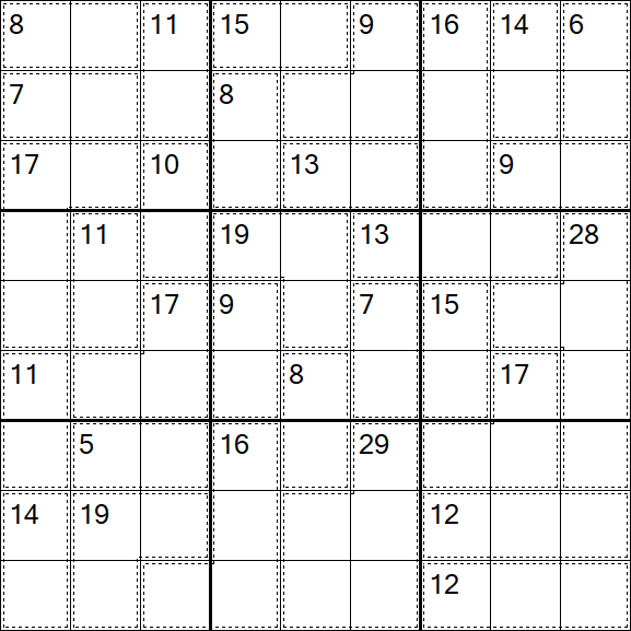 Killer Sudoku - Einfach