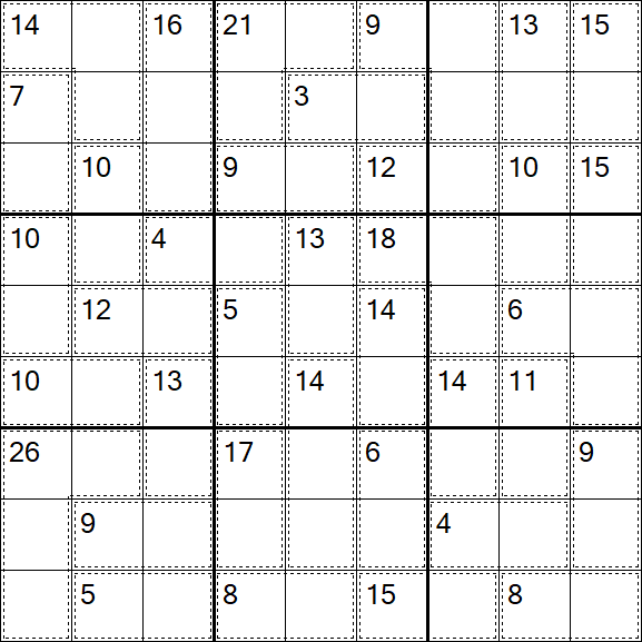 Killer Sudoku - Einfach