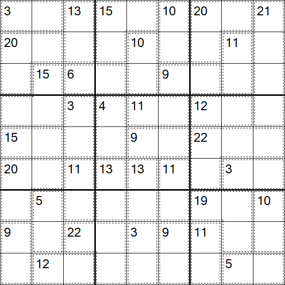 Killer Sudoku - Easy