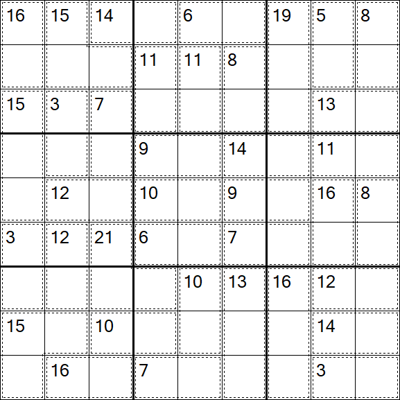 Killer Sudoku - Easy