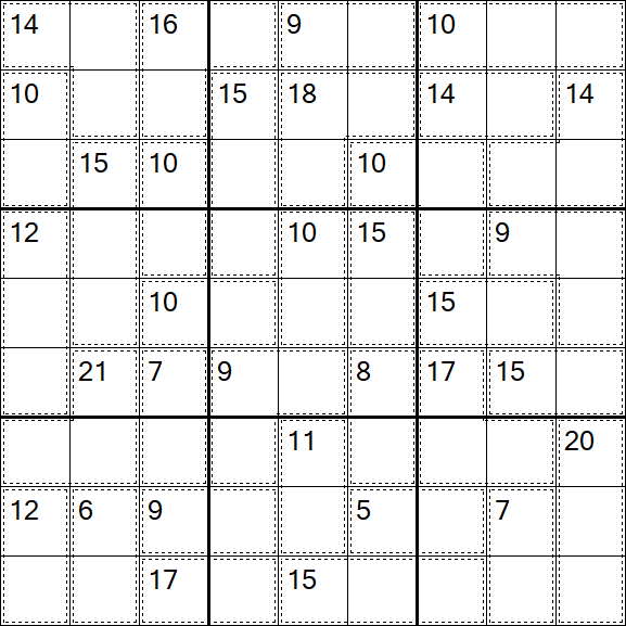 Killer Sudoku - Easy
