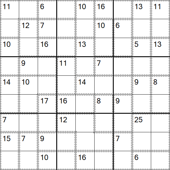 Killer Sudoku - Easy