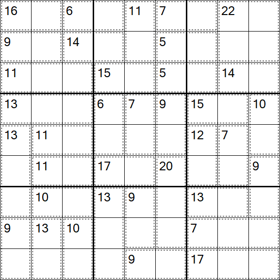 Killer Sudoku - Easy