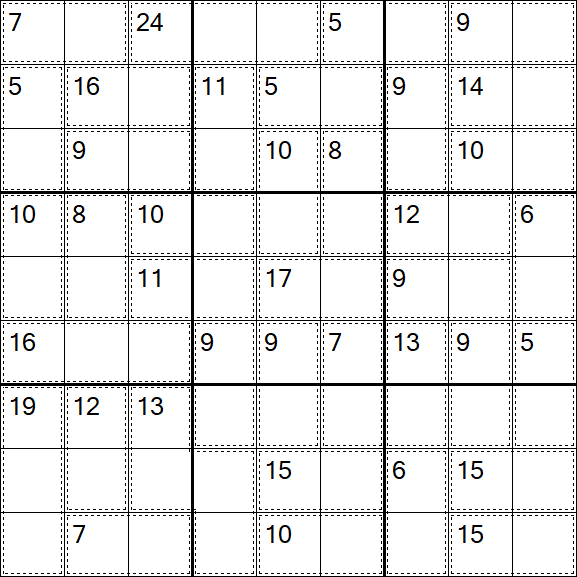 Killer Sudoku - Easy