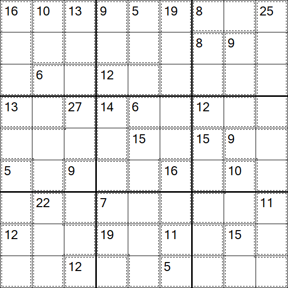 Killer Sudoku - Easy