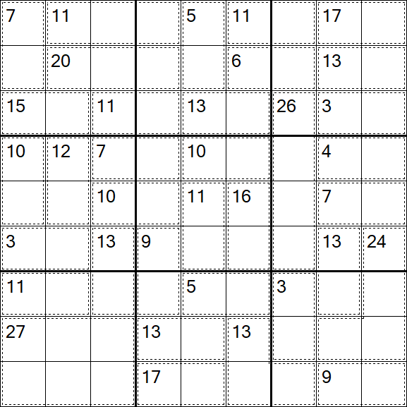Killer Sudoku - Easy
