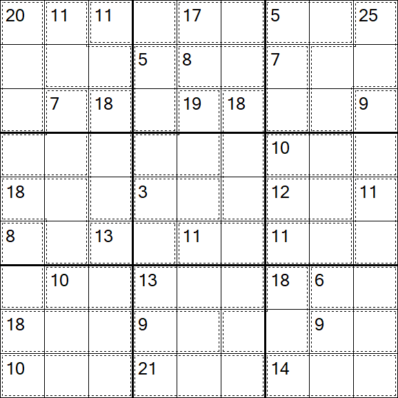Killer Sudoku - Einfach