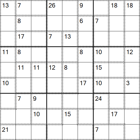 Killer Sudoku - Easy