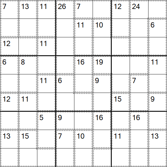 Killer Sudoku - Easy