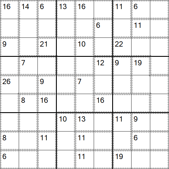 Killer Sudoku - Einfach