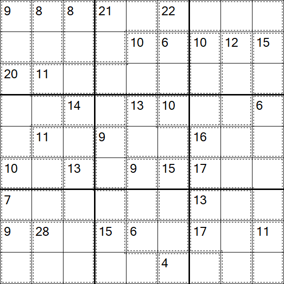 Killer Sudoku - Einfach