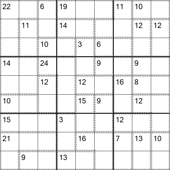 Killer Sudoku - Easy