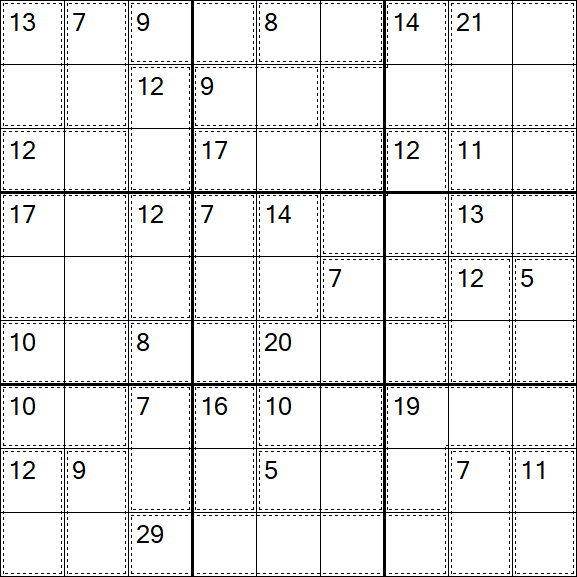 Killer Sudoku - Easy