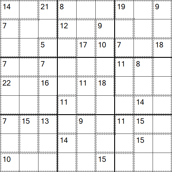 Killer Sudoku - Einfach