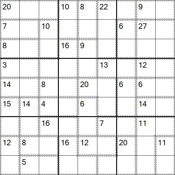 Killer Sudoku - Einfach