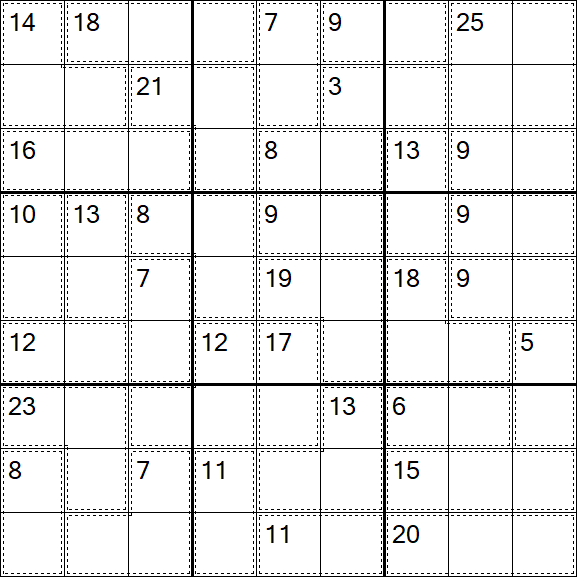 Killer Sudoku - Easy