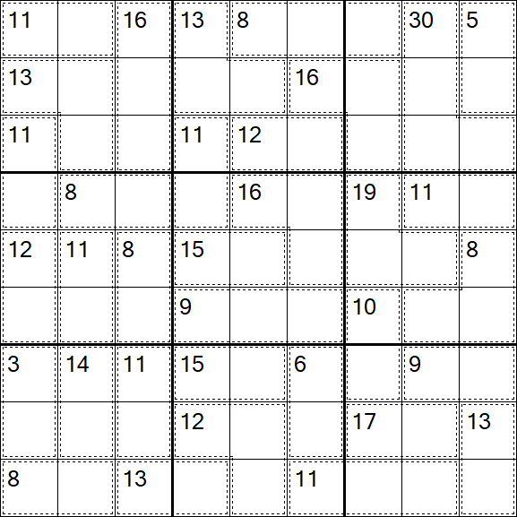 Killer Sudoku - Einfach