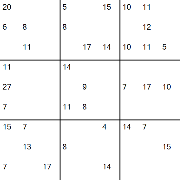 Killer Sudoku - Einfach