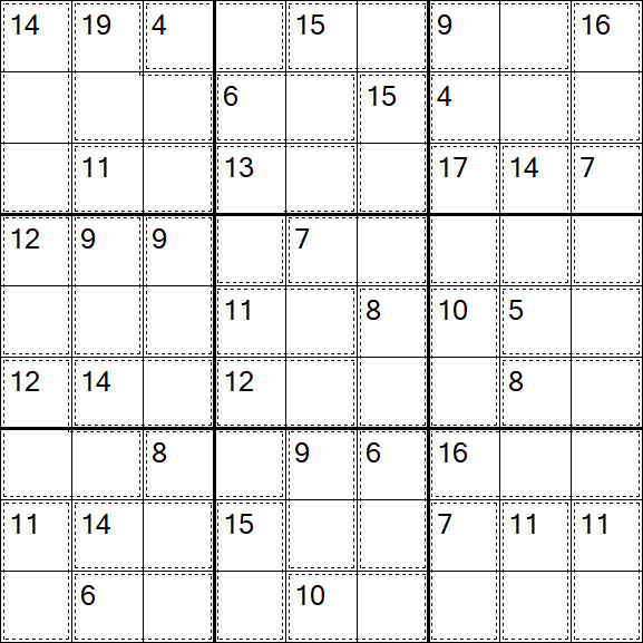Killer Sudoku - Einfach