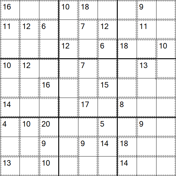 Killer Sudoku - Einfach
