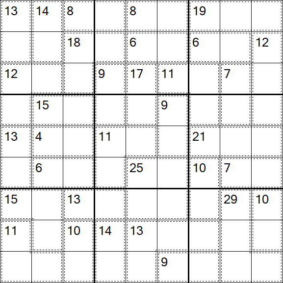 Killer Sudoku - Einfach