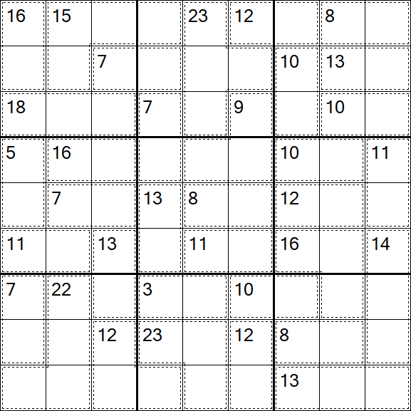 Killer Sudoku - Einfach