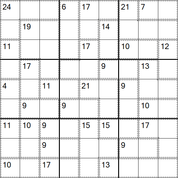 Killer Sudoku - Einfach