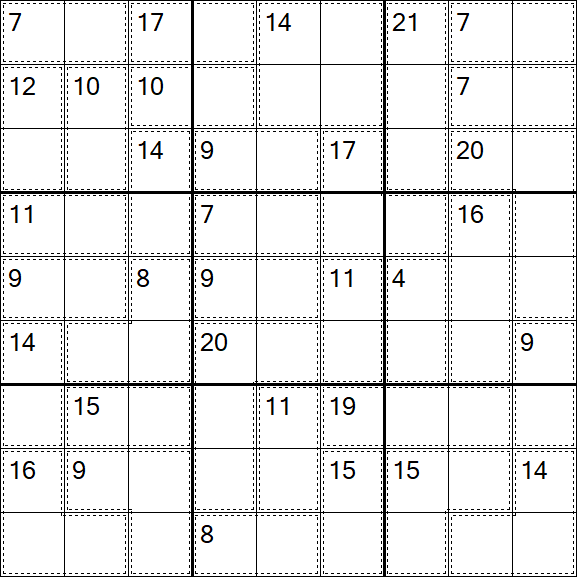 Killer Sudoku - Einfach