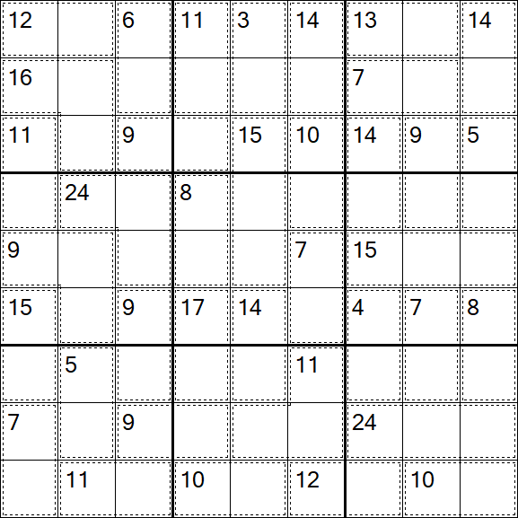 Killer Sudoku - Einfach