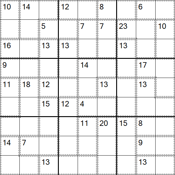 Killer Sudoku - Einfach