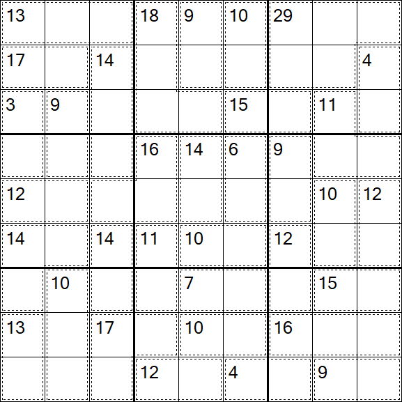 Killer Sudoku - Einfach